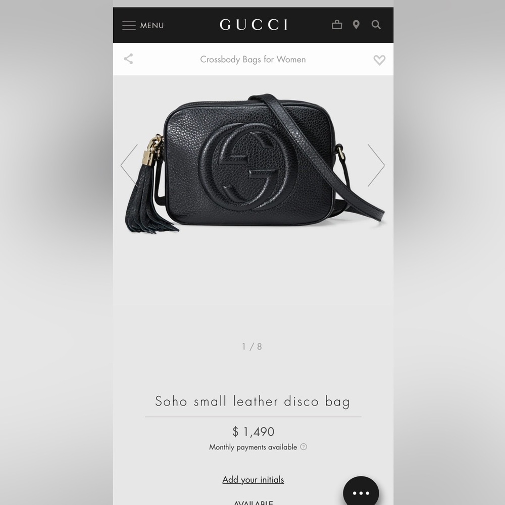 GUCCI SOHO DISCO HANDBAG BAG